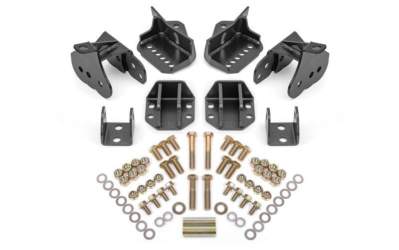 BMR 64-72 GM A-Body Rear Coilover Conversion Kit - Black Hammertone - CCK404H
