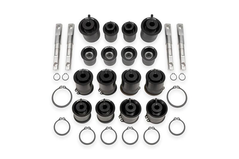 BMR 97-04 Chevrolet Corvette C5 / 05-13 Corvette C6 Front & Rear Control Arms Bearing Kit - Black - CBK555