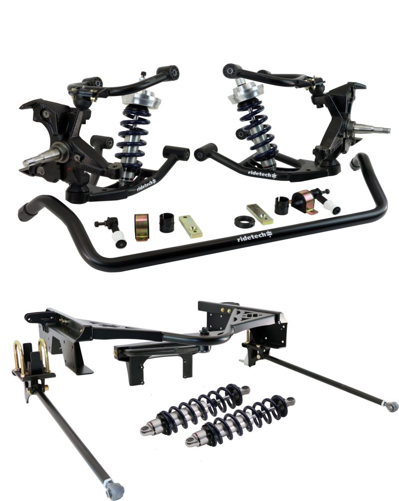 Ridetech 88-98 Chevy C1500 2WD CoilOver Suspension System 14 Bolt Rear Wishbone w/ HD Drop Spindles - 11370203