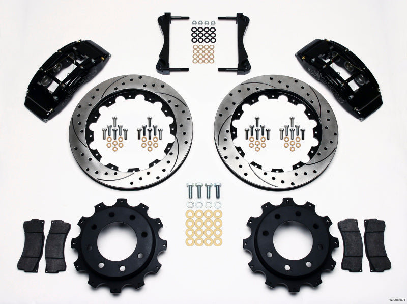 Wilwood TC6R Rear Kit 16.00in Drilled 1999-2010 GM Trk 2500 HD 4.84 Cntr - 140-9406-D