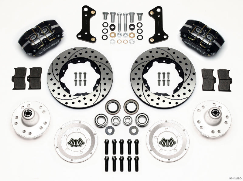 Wilwood Dynapro Dust-Boot Front Kit 11.00in Drilled 67-69 Camaro 64-72 Nova Chevelle - 140-13202-D