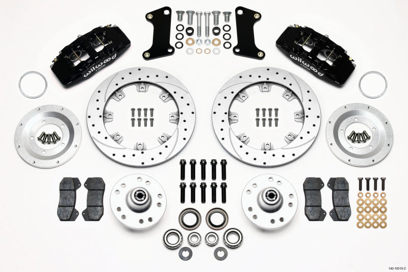 Wilwood Dynapro 6 Front Hub Kit 12.19in Drill-Zinc 67-69 Camaro 64-72 Nova Chevelle - 140-10510-Z