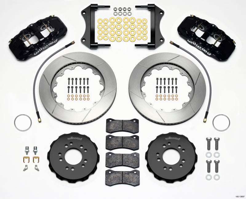 Wilwood AERO6 Front Hat Kit 14.25 2014-Up Corvette C7 w/Lines - 140-13697