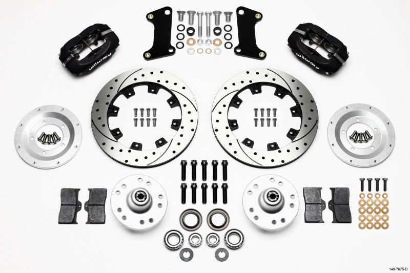 Wilwood Forged Dynalite Front Kit 12.19in Drilled 67-69 Camaro 64-72 Nova Chevelle - 140-7675-D