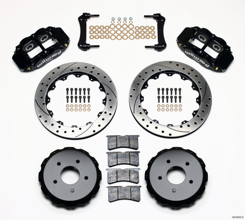 Wilwood Narrow Superlite 4R Rear Kit 12.88in Drilled 97-04 Corvette C5/Z06 - 140-8032-D