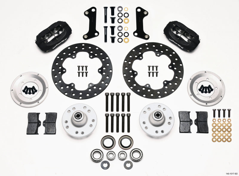 Wilwood Forged Dynalite Front Drag Kit Drilled Rotor 67-69 Camaro 64-72 Nova Chevelle - 140-1017-BD