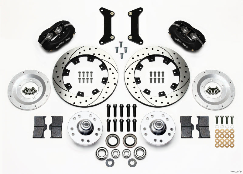Wilwood Forged Dynalite Front Kit 12.19in Drilled 79-87 GM G Body - 140-12297-D