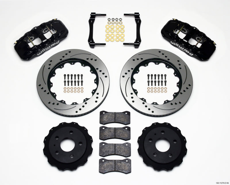 Wilwood AERO4 Rear Kit 14.25in Drilled 2010-2015 Camaro - 140-11270-D