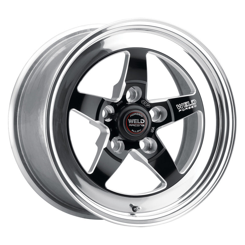 Weld S71 15x8.33 / 5x4.75 BP / 4.5in. BS Black Wheel (Low Pad) - Non-Beadlock - 71LB-508B45A
