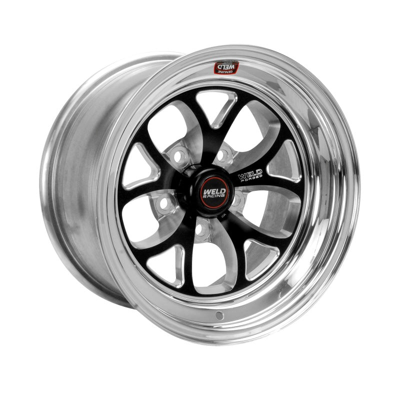 Weld S76 15x8 / 5x4.5 BP / 5.5in. BS Black Wheel (Medium Pad) - Non-Beadlock - 76MB-508A55A