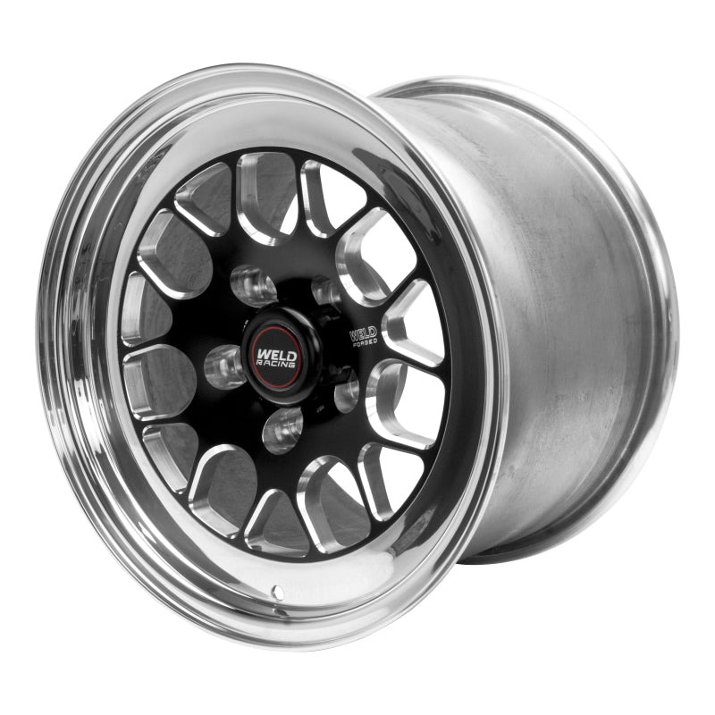 Weld S77 15x4 / 5x4.5 BP / 1.5in. BS Black Wheel (Medium Pad) - Non-Beadlock - 77MB-504A15A