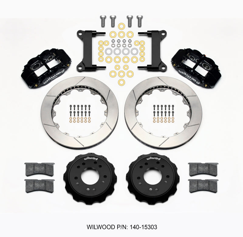 Wilwood Narrow Superlite 6R Front Hat Kit 13.06 63-87 C10 w/ Wilwood Pro Spindles - 140-15303