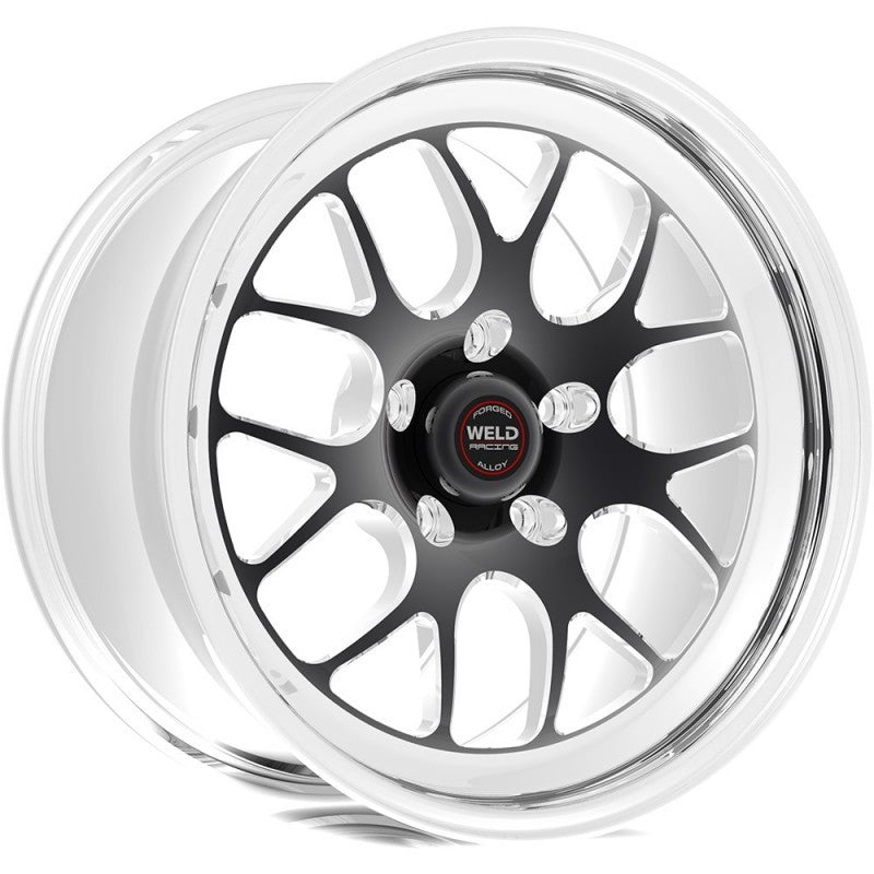 Weld S77 18x8 / 5x4.5 BP / 5.7in. BS Black Wheel (Medium Pad) - Non-Beadlock - 77MB8080A57A