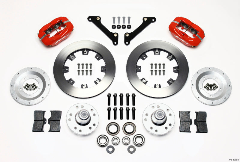Wilwood Forged Dynalite Front Kit 12.19in Drilled Red 70-78 Camaro - 140-8582-R