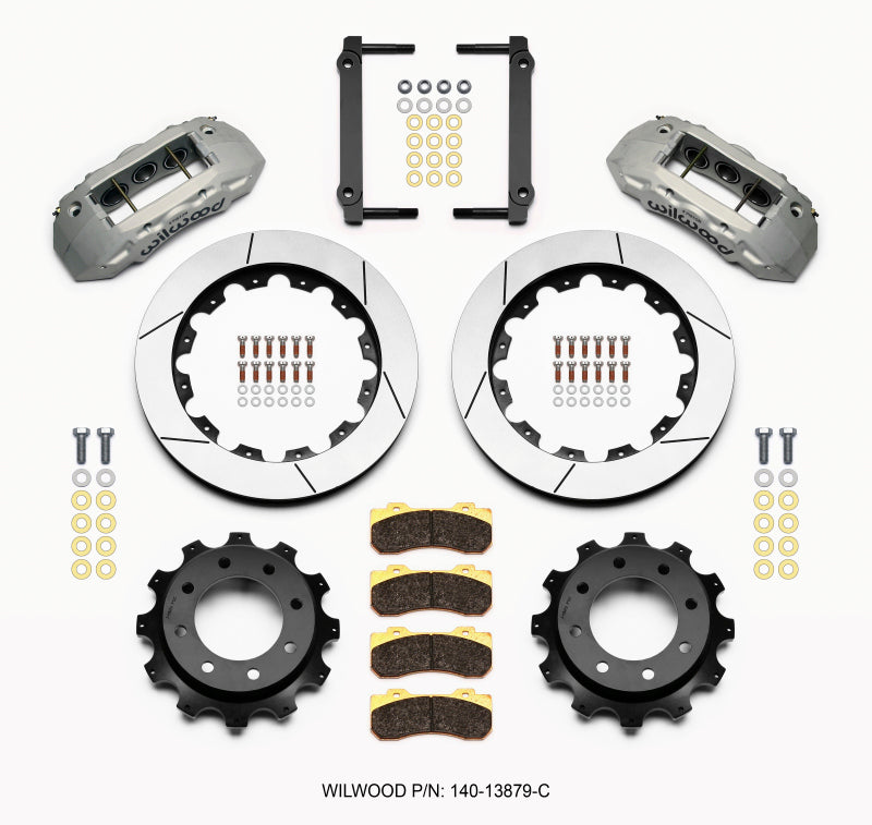 Wilwood TX6R Rear Kit 16.00in Clear Ano 1999-2010 GM Trk 2500 HD 4.84 Cntr - 140-13879-C