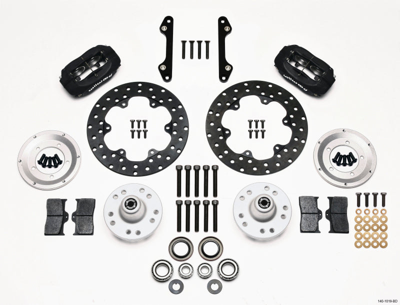 Wilwood Forged Dynalite Front Drag Kit Drilled Rotor 70-78 Camaro - 140-1019-BD