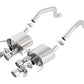 Borla 15 Chevy Corvette C7 ZO6 6.2L w/o AFM w/ NPP ATAK Quad RD RL AC Tips Center Rear Exit Exhaust - 11905
