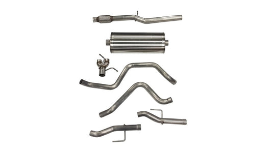 Corsa 2019-2025 Chevy Silverado 5.3L Crew Cab 3in Cat-Back Dual Rear Exit w/ Polished Tip - 21028