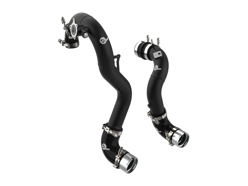 AFE 21-22 Ford Bronco L4-2.3L (t) BladeRunner Alum Hot/Cold Charge Pipe Kit - Black - 46-20574-B