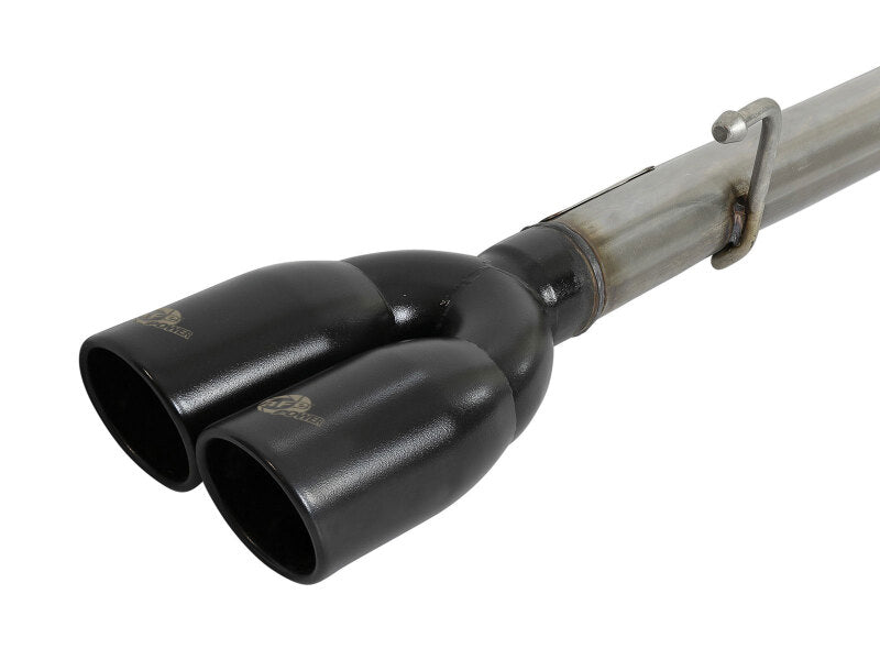 aFe Vulcan Series 3-2.5in 304SS Exhaust Cat-Back w/Blk Tips 2019 GM Silverado/Sierra 1500 L4-2.7L(t) - 49-34110-B