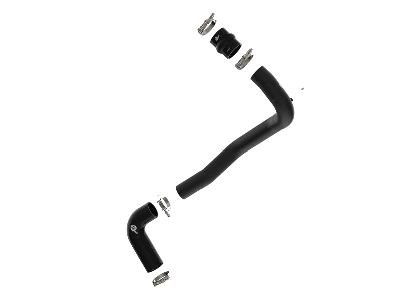 aFe 08-10 Ford Trucks V8-6.4L (td) BladeRunner 3 IN Aluminum Hot Charge Pipe - Black - 46-20079-B