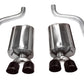 Corsa 2009-2013 Chevrolet Corvette C6 6.2L V8 Black Sport Axle-Back Exhaust - 14108BLK