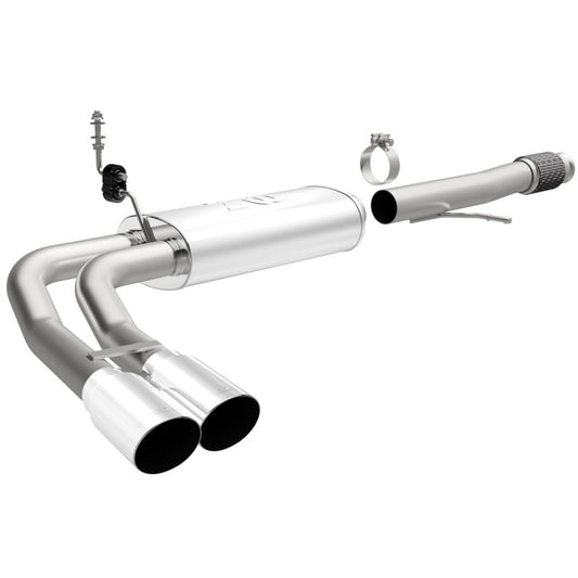 Magnaflow 14 Chev Silverado V8 5.3L CC/EC Dual Same Side Before P/S Tire Exit SS Cat Back Perf Exh - 15270