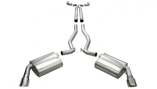 Corsa 2011-2015 Chevrolet Camaro Convertible SS 6.2L V8 Manual Polished Sport Cat-Back + XO Exhaust - 14951