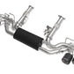 aFe MACH Force-Xp 3in to 2-1/2in 304SS Cat-Back 2020 Chevy Corvette (C8) 6.2L - Carbon Fiber Tip - 49-34124-C