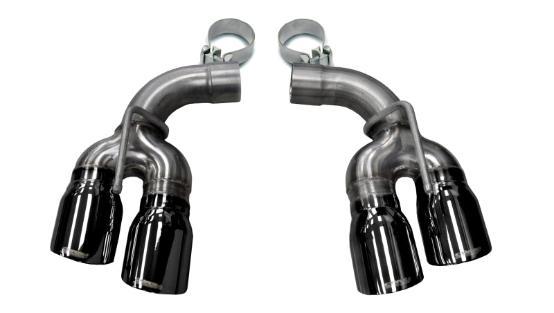 Corsa 2017-24 Chevy Camaro ZL1 2.75in Inlet / 4.0in Outlet Black PVD Tip Kit (For Corsa ExhaustOnly) - 14774BLK