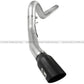 aFe Atlas 5in DPF-Back Aluminized Steel Exh Sys, Ford Diesel Trucks 08-10 V8-6.4L (td) Black tip - 49-03054-B