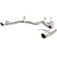 MagnaFlow Axle Back, SS, 3in, Competition, Dual Split Polished 4.5in Tip 2015 Ford Mustang GT V8 5.0 - 19103
