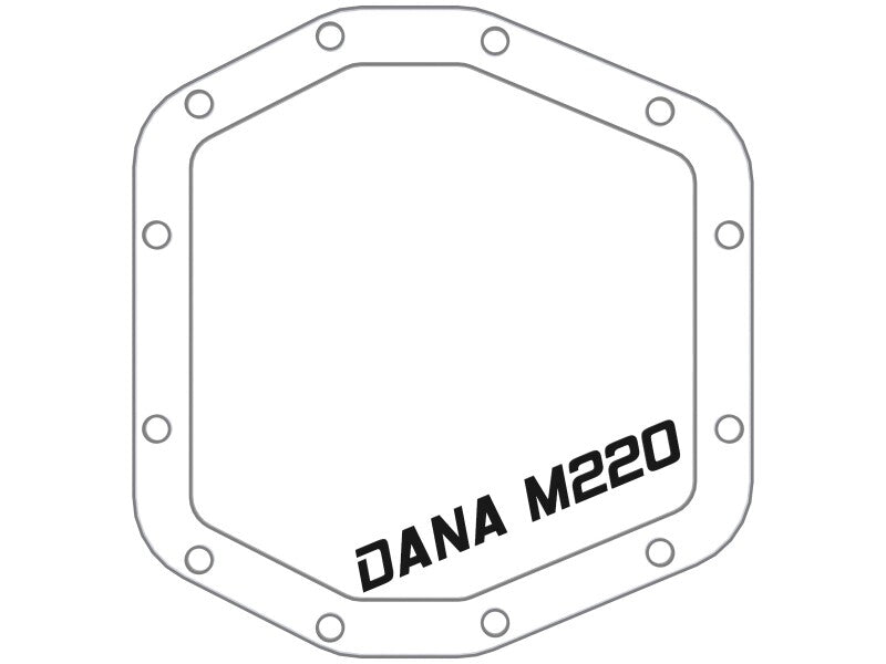 aFe POWER 2021 Ford Bronco w/ Dana M220 Diff Cover w/ Gear Oil Black Street Series w/ Machined Fins - 46-71291B