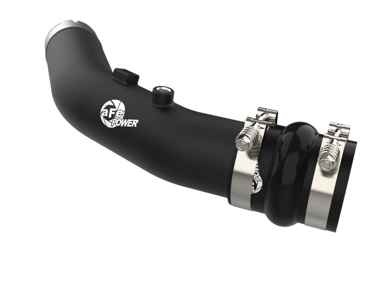 aFe 23-24 Ford F250/F350 Super Duty V8-6.7L BladeRunner 3 In. Aluminum Hot Charge Pipe- BLK - 46-20688-B