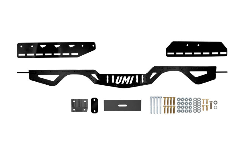 UMI Performance 78-88 GM G-Body Modular Adjustable Transmission Crossmember - Black - 3108-B