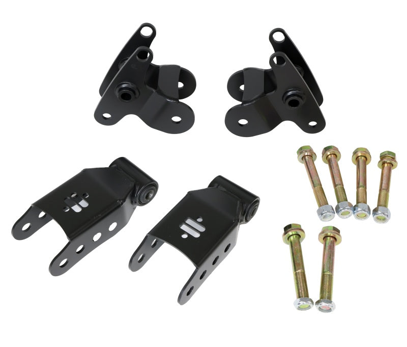 Ridetech 2015+ Ford F150 Leaf Spring Bracket Kit - Rear - 12299516