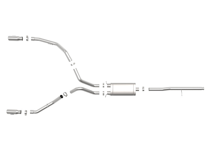aFe Apollo GT Series 3in 409SS GM Silverado/Sierra 1500 09-19 V6-4.3/V8-4.8/5.3L - Polished - 49-44112-P