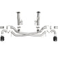 aFe MACH Force-Xp 3in to 2-1/2in 304SS Cat-Back (No Muff.) 2020 Chevy Corvette (C8) 6.2L - Black Tip - 49-34127NM-B