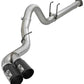 aFe Power 11-14 Ford F250/F350 6.7L Diesel Rebel XD 4in 409 SS DPF-Back Exhaust System - Black Tips - 49-43120-B