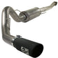 aFe MACHForce XP Exhaust Cat-Back SS-409 4in Black Tip 11-12 Ford F-150 EcoBoost V6-3.5L (tt) - 49-43041-B