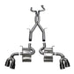 Corsa 2016-24 Chevy Camaro SS 6.2L Xtreme+ 2.75in Cat-Back Dual Rear Exit w/ Twin 4in Black PVD Tips - 14770BLK