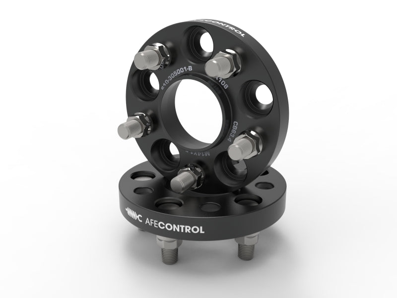 aFe Control Forged Aluminum Wheel Spacers 5x108 CB 63.4 20 MM- 20-24 Ford Edge ST - 610-305001-B