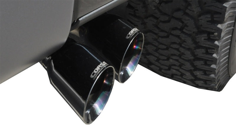 Corsa 2011-2014 Ford F-150 Raptor 6.2L V8 145in Wheelbase Black Xtreme Cat-Back Exhaust - 14760BLK