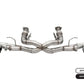 Corsa 20-25 Corvette C8 3in Xtreme Cat-Back Exhaust 4.5in Pol Quad Tips - Integrates stock AFM Valve - 21102