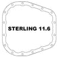 aFe POWER Pro Series Rear Diff Cover Black w/ Machined Fins Ford F-250/350 23-26 (Sterling 11.6) - 46-71490B