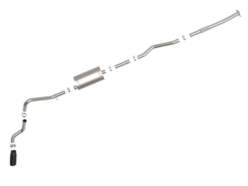 AFE Apollo GT Series 19-20 GM 1500 2.7L (T) 409 SS CB Exhaust System w/Black Tip - 49-44108-B
