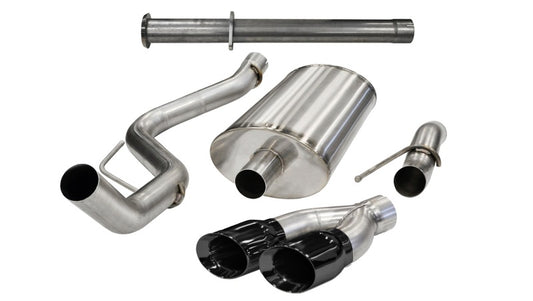 Corsa 2011-2014 Ford F-150 Raptor 6.2L V8 145in Wheelbase Black Xtreme Cat-Back Exhaust - 14760BLK