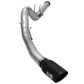 aFe MACHForce XP Exhaust 5in DPF-Back Stainless Steel Exht 2015 Ford Turbo Diesel V8 6.7L Black Tip - 49-43064-B