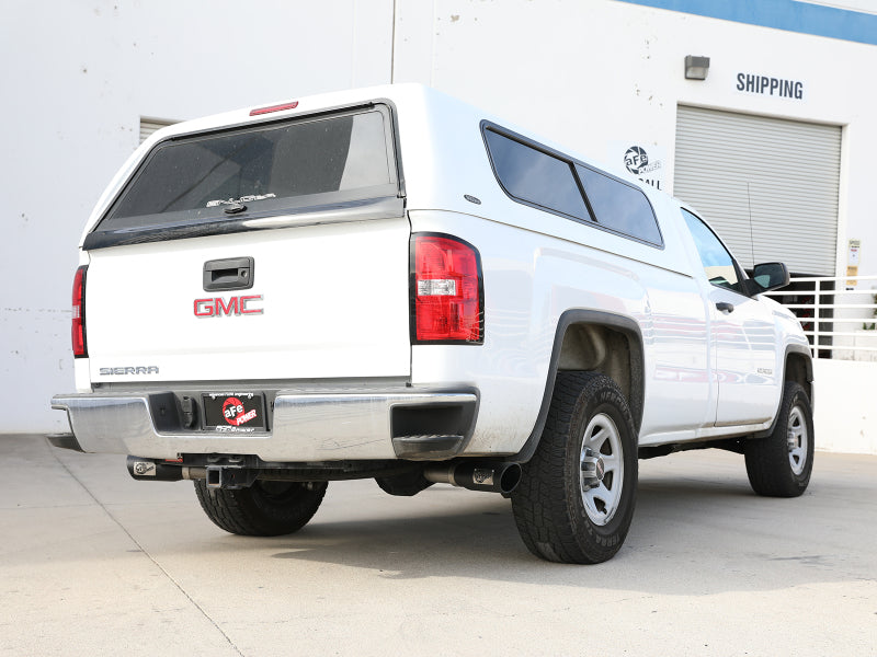 aFe Gemini XV 3in 304 SS Cat-Back Exhaust 09-18 GM Trucks V6-4.3/V8-4.8/5.3L w/ Black Tips - 49-34131-B