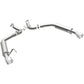 MagnaFlow Axle Back, SS, 2.5in, Competition, Dual Split Polish 4.5in Tip 2015 Ford Mustang Ecoboost - 19179